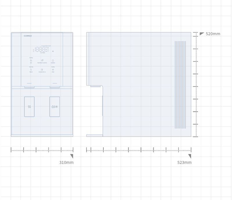 Coway Villaem 3 Dimensions Size